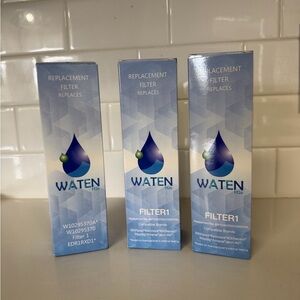 Waten H2O Replacement Water Filters for Refrigerator (3 pack)